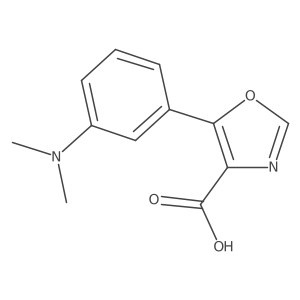 5-(3-Dimethylamino-phenyl)-oxazole-4-carboxylic acid Structure