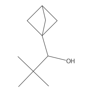 1-{Bicyclo[1.1.1]pentan-1-yl}-2,2-dimethylpropan-1-ol结构式