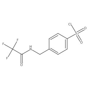 4-{[(2,2,2-Trifluoroacetyl)amino]methyl}benzenesulfonyl chloride结构式