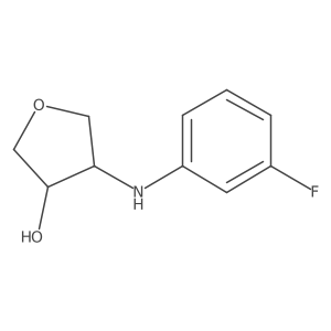 4-[(3-Fluorophenyl)amino]oxolan-3-ol Structure