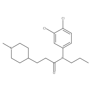 N-(3,4-dichloro-phenyl)-3-(1-methyl-piperidin-4-yl)-N-propyl-propionamide Structure