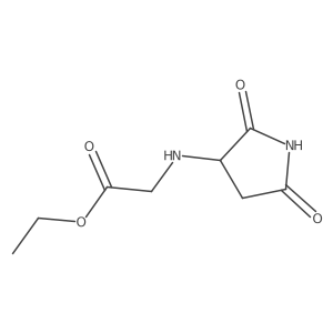 Ethyl (2,5-dioxopyrrolidin-3-yl)glycinate结构式