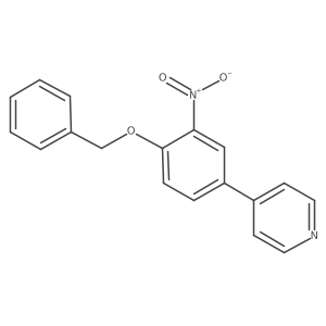 4-(4-(Benzyloxy)-3-nitrophenyl)pyridine Structure