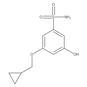 3-(Cyclopropylmethoxy)-5-hydroxybenzenesulfonamide结构式