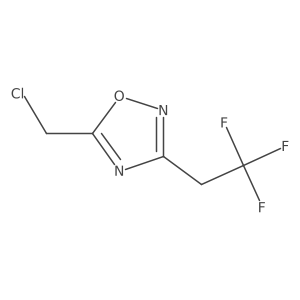 5-(Chloromethyl)-3-(2,2,2-trifluoroethyl)-1,2,4-oxadiazole Structure