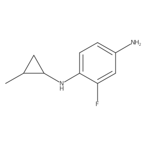 2-Fluoro-N1-(2-methylcyclopropyl)-1,4-benzenediamine Structure