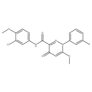 N-(3-chloro-4-methoxyphenyl)-1-(3-fluorophenyl)-6-methoxy-4-oxo-1,4-dihydropyridazine-3-carboxamide Structure