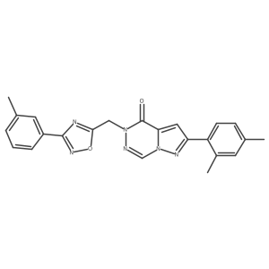 3-cyclopentyl-N-{5-[1-(4-fluorophenyl)-5-oxopyrrolidin-3-yl]-1,3,4-oxadiazol-2-yl}propanamide结构式