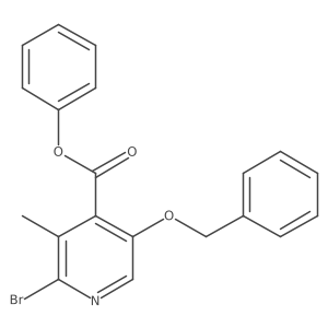 Phenyl 5-(benzyloxy)-2-bromo-3-methylpyridine-4-carboxylate Structure