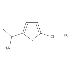 (1R)-1-(5-chlorothiophen-2-yl)ethan-1-amine hydrochloride Structure
