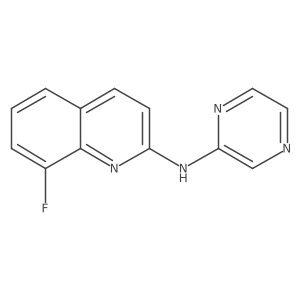 8-Fluoro-N-2-pyrazinyl-2-quinolinamine Structure