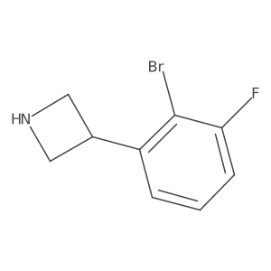 3-(2-Bromo-3-fluorophenyl)azetidine结构式