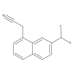 2-(Difluoromethyl)naphthalene-8-acetonitrile Structure