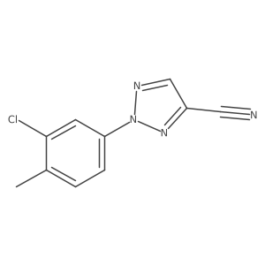 2-(3-Chloro-4-methylphenyl)-2H-1,2,3-triazole-4-carbonitrile结构式