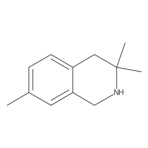 3,3,7-Trimethyl-1,2,3,4-tetrahydroisoquinoline结构式