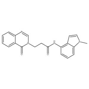 N-(1-methyl-1H-indol-4-yl)-3-(4-oxoquinazolin-3(4H)-yl)propanamide Structure