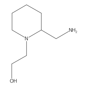 2-[2-(Aminomethyl)piperidin-1-yl]ethan-1-ol Structure