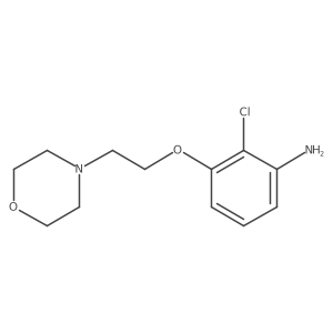 2-Chloro-3-(2-morpholinoethoxy)aniline Structure