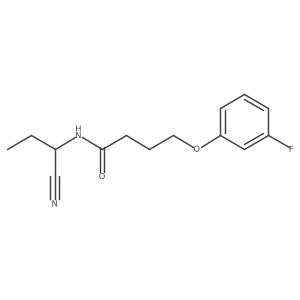 N-(1-cyanopropyl)-4-(3-fluorophenoxy)butanamide Structure