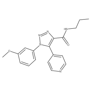1-(3-methoxyphenyl)-N-propyl-5-(pyridin-4-yl)-1H-1,2,3-triazole-4-carboxamide Structure