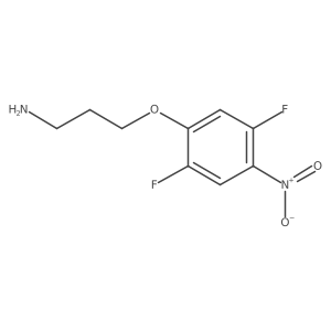 3-(2,5-Difluoro-4-nitrophenoxy)propan-1-amine结构式