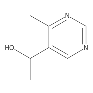 1-(4-Methylpyrimidin-5-yl)ethanol结构式