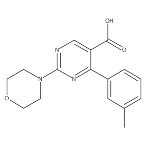 4-(3-Methylphenyl)-2-morpholin-4-ylpyrimidine-5-carboxylic acid Structure