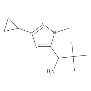 1-(3-cyclopropyl-1-methyl-1H-1,2,4-triazol-5-yl)-2,2-dimethylpropan-1-amine Structure