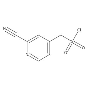 (2-Cyanopyridin-4-yl)methanesulfonyl chloride结构式