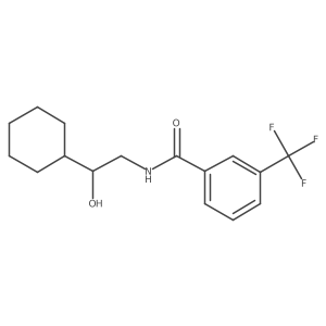 N-(2-cyclohexyl-2-hydroxyethyl)-3-(trifluoromethyl)benzamide结构式