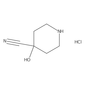 4-Hydroxypiperidine-4-carbonitrile hydrochloride Structure