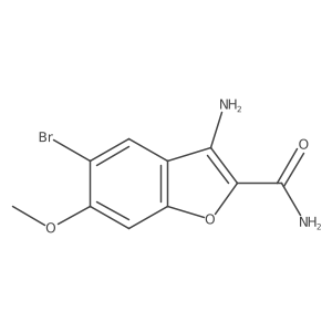 3-Amino-5-bromo-6-methoxybenzofuran-2-carboxamide Structure