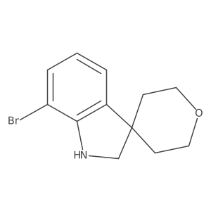 7-Bromo-1,2-dihydrospiro[indole-3,4'-oxane] Structure