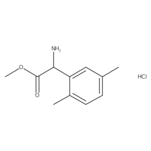 Methyl (S)-2-amino-2-(2,5-dimethylphenyl)acetate hydrochloride Structure