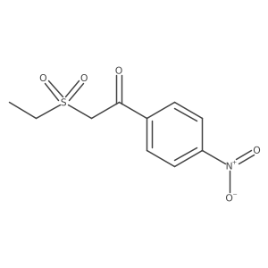 2-(Ethylsulfonyl)-1-(4-nitrophenyl)ethanone结构式