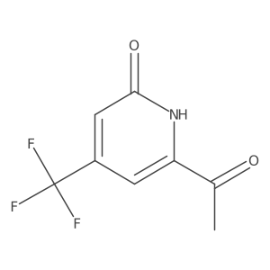 6-Acetyl-4-(trifluoromethyl)pyridin-2(1H)-one结构式