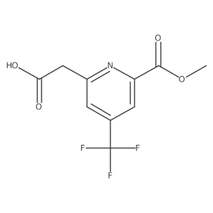[6-(Methoxycarbonyl)-4-(trifluoromethyl)pyridin-2-YL]acetic acid Structure
