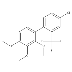 1,1a(2)-Biphenyl, 4a(2)-chloro-2,3,4-trimethoxy-2a(2)-(trifluoromethyl)- Structure