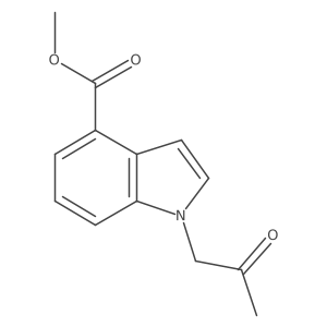 1-(2-Oxopropyl)-1H-indole-4-carboxylic acid methyl ester结构式