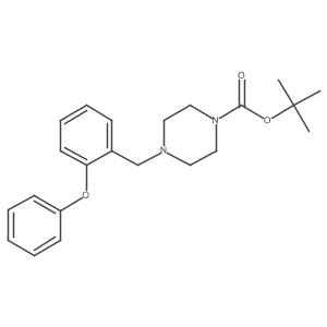 Tert-butyl 4-[(2-phenoxyphenyl)methyl]piperazine-1-carboxylate结构式