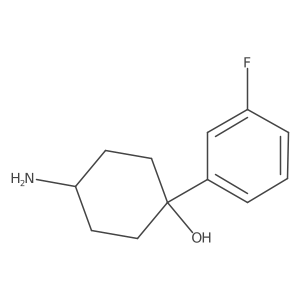 4-Amino-1-(3-fluorophenyl)cyclohexan-1-ol Structure