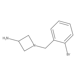 1-[(2-Bromophenyl)methyl]azetidin-3-amine结构式