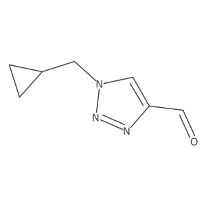 1-(cyclopropylmethyl)-1H-1,2,3-triazole-4-carbaldehyde结构式