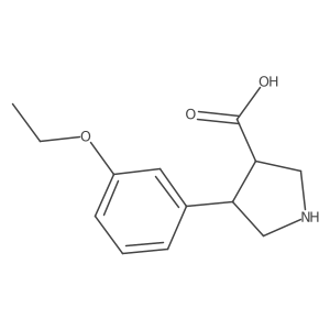 4-(3-Ethoxyphenyl)pyrrolidine-3-carboxylic acid Structure