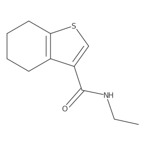 n-Ethyl-4,5,6,7-tetrahydrobenzo[b]thiophene-3-carboxamide结构式