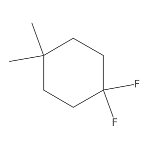 1,1-Difluoro-4,4-dimethylcyclohexane Structure