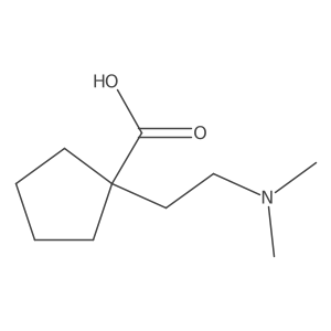 1-[2-(Dimethylamino)ethyl]cyclopentane-1-carboxylic acid Structure