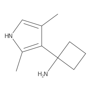 1-(2,4-dimethyl-1H-pyrrol-3-yl)cyclobutan-1-amine Structure