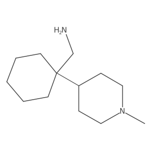 [1-(1-Methylpiperidin-4-yl)cyclohexyl]methanamine结构式