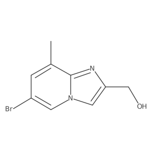 (6-Bromo-8-methylimidazo[1,2-a]pyridin-2-yl)methanol结构式